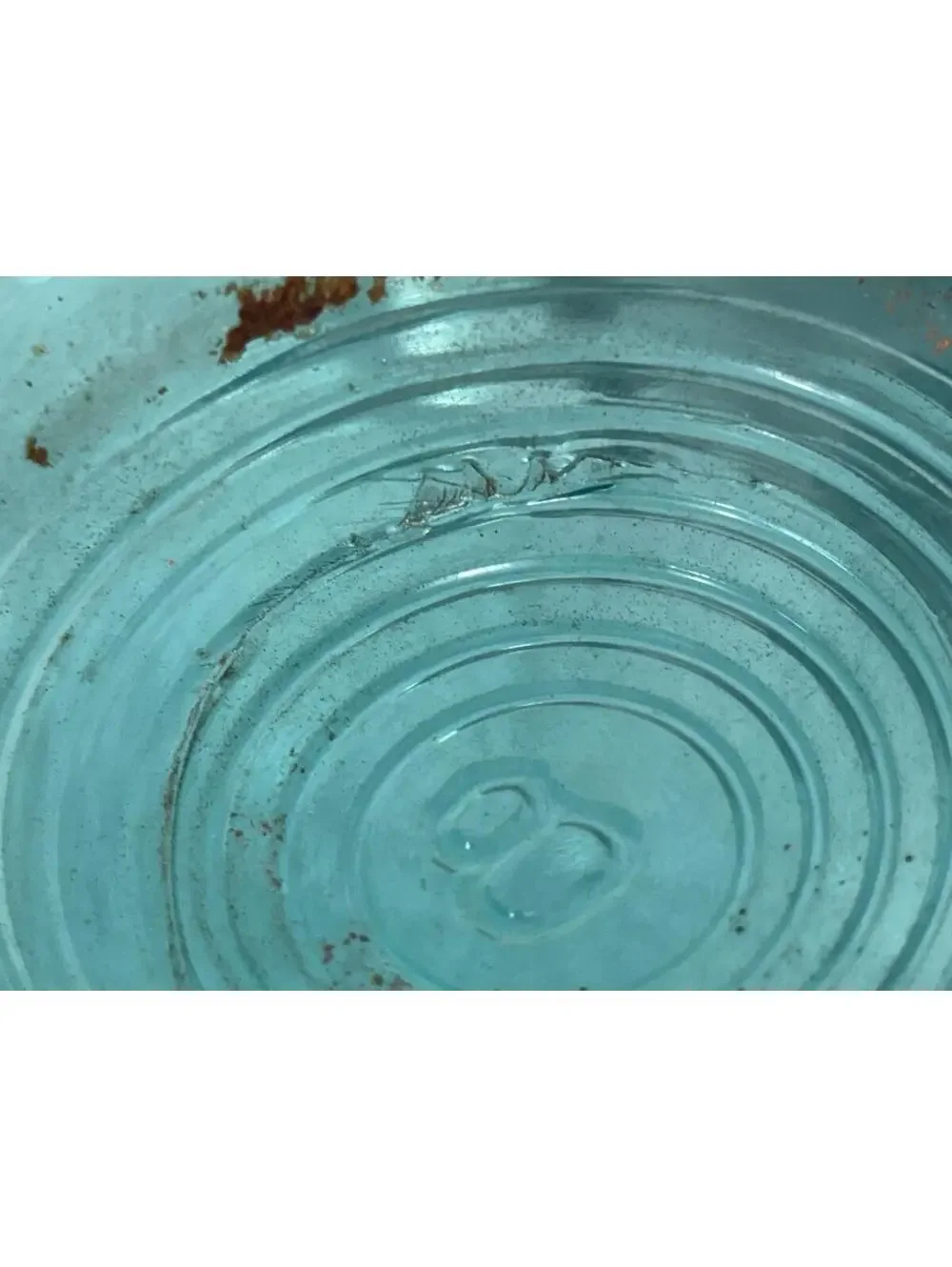 62 - 2 vintage round Blue canning jars wire lock glass lids -  Ball
